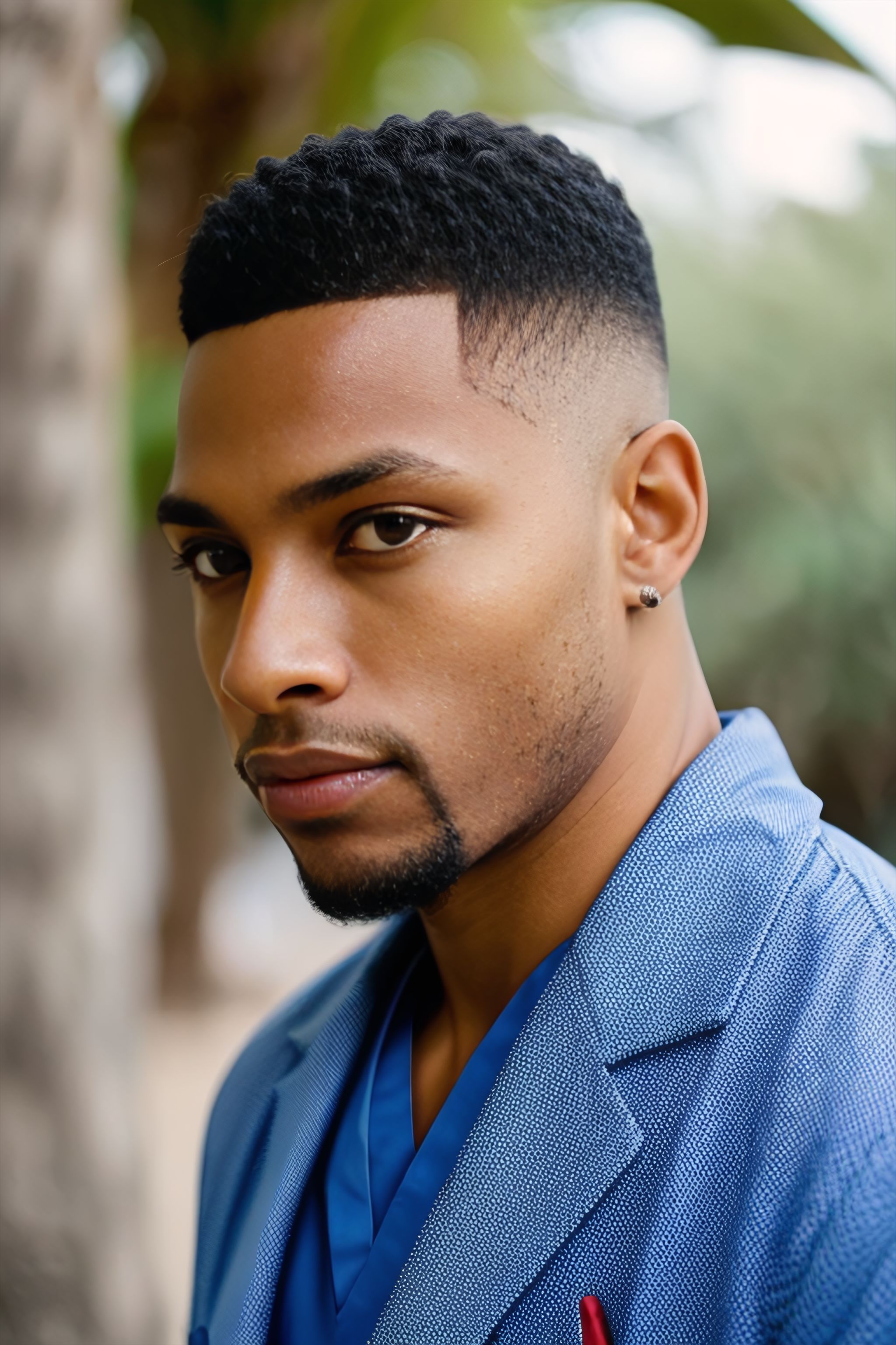 Portrait generated with Stable Diffusion.